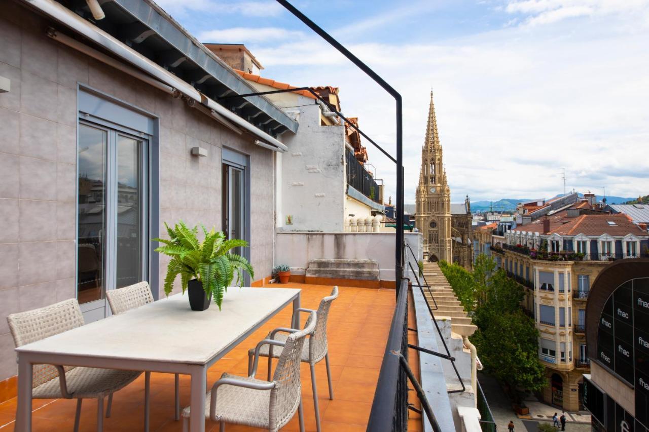 Modern Apartment With Spacious Terrace Сан-Себастьян Экстерьер фото